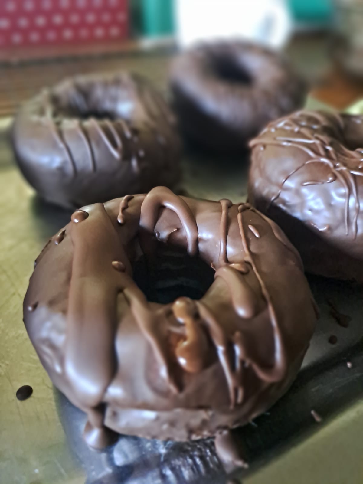 Donas de Chocolate bañadas